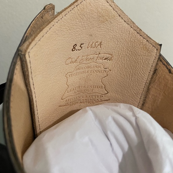 Calf height Victorian style leather boots - size 8.5 - Picture 4 of 8